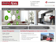Tablet Screenshot of elektro-kiel.com